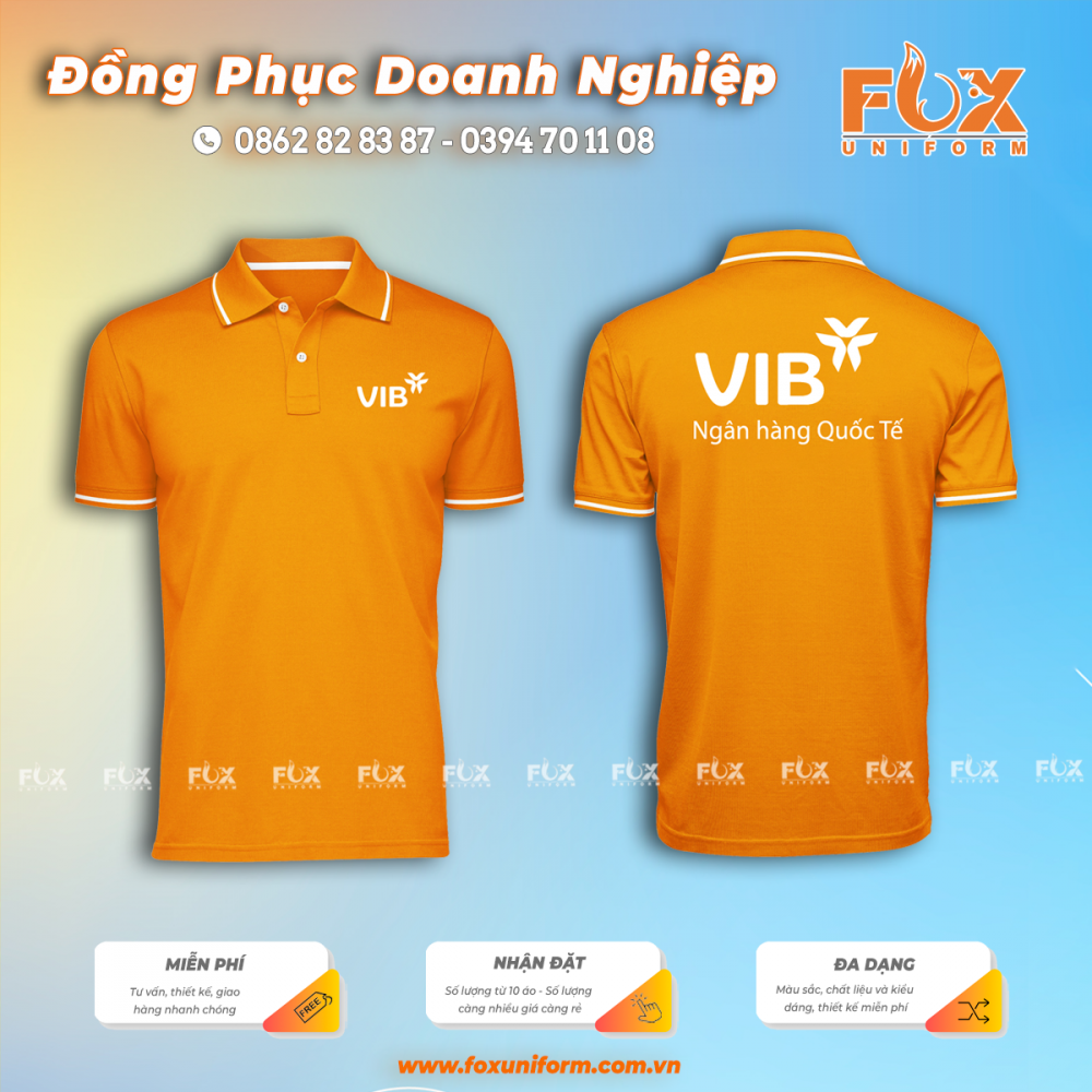 Áo Thun Đồng Phục Ngân Hàng VIB
