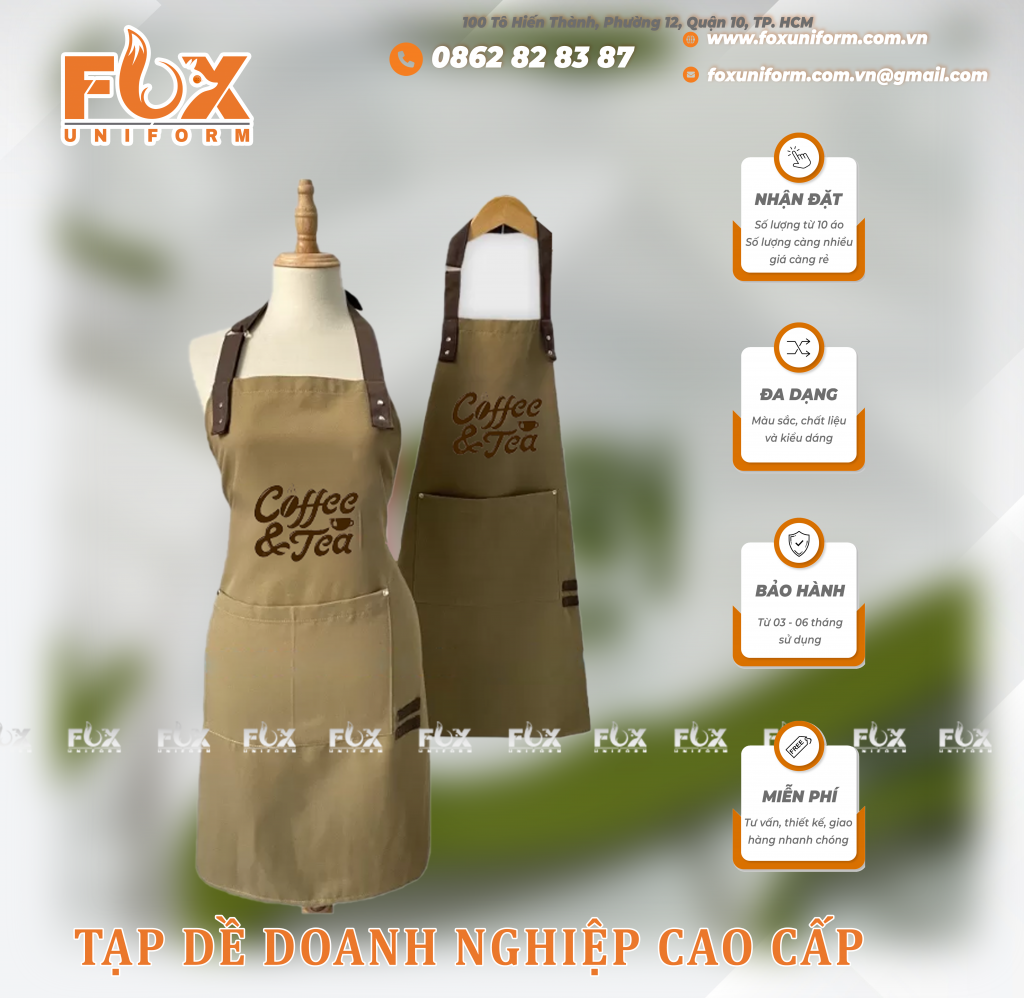 Tạp Đê Đồng Phục Quán Coffee Tea
