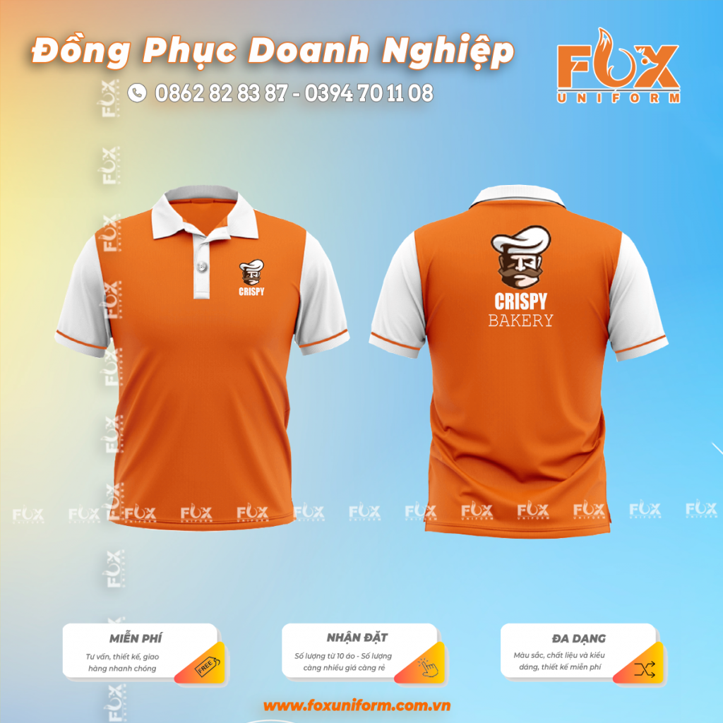 ao-thun-dong-phuc-tiem-banh-crispy