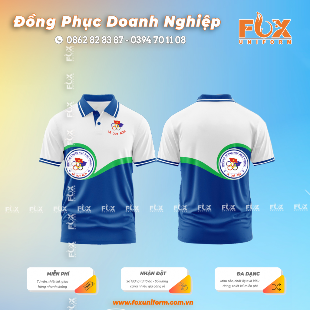 Áo Thun Đồng Phục Trường THCS Lê Quý Đôn
