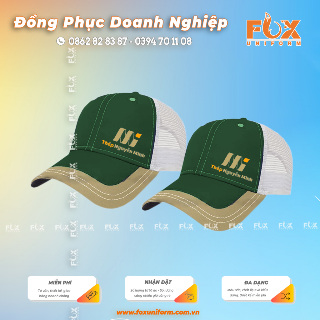 Nón Kết Đồng Phục Công Ty Nguyễn Minh