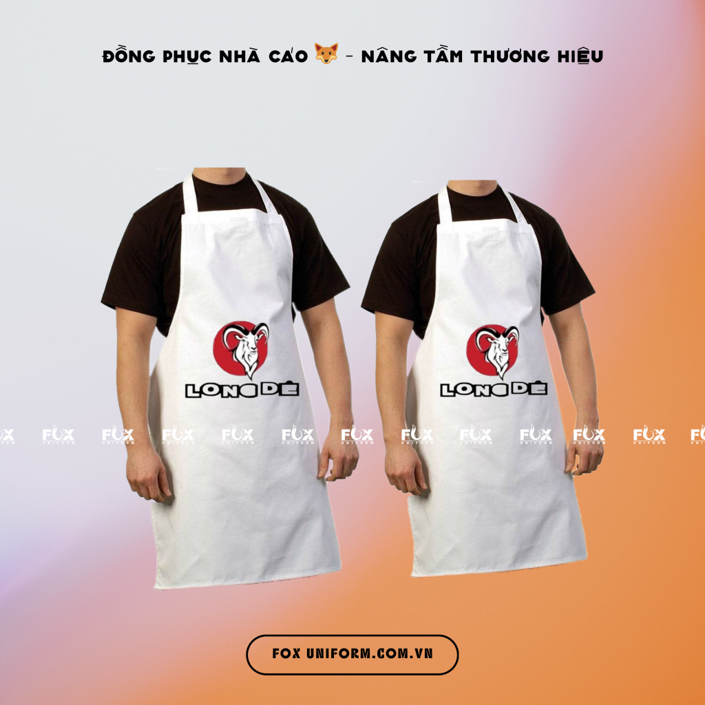 Tạp Dề Đồng Phục Doanh Nghiệp Nhà Hàng Long Dê